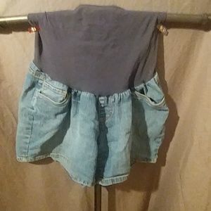 5 for $10 Oh Baby Maternity Jean Shorts sz L